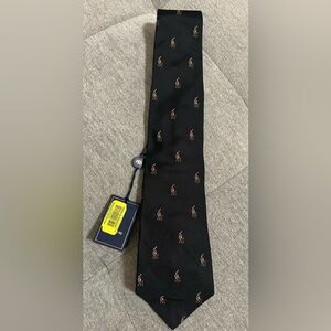 Polo by Ralph Lauren Black Tie with Iconic Embroidery